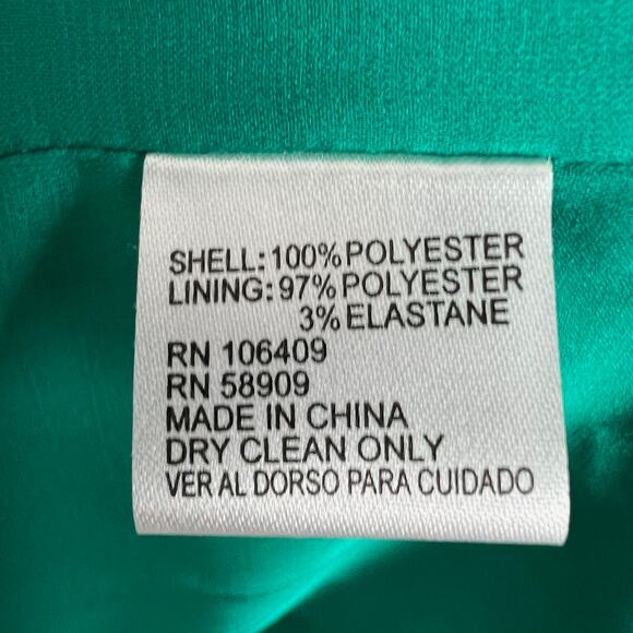 Gianni Bini Size Medium Teal Green Lace Sleeveless Dress with Fringe Hem Halter - Picture 10 of 10